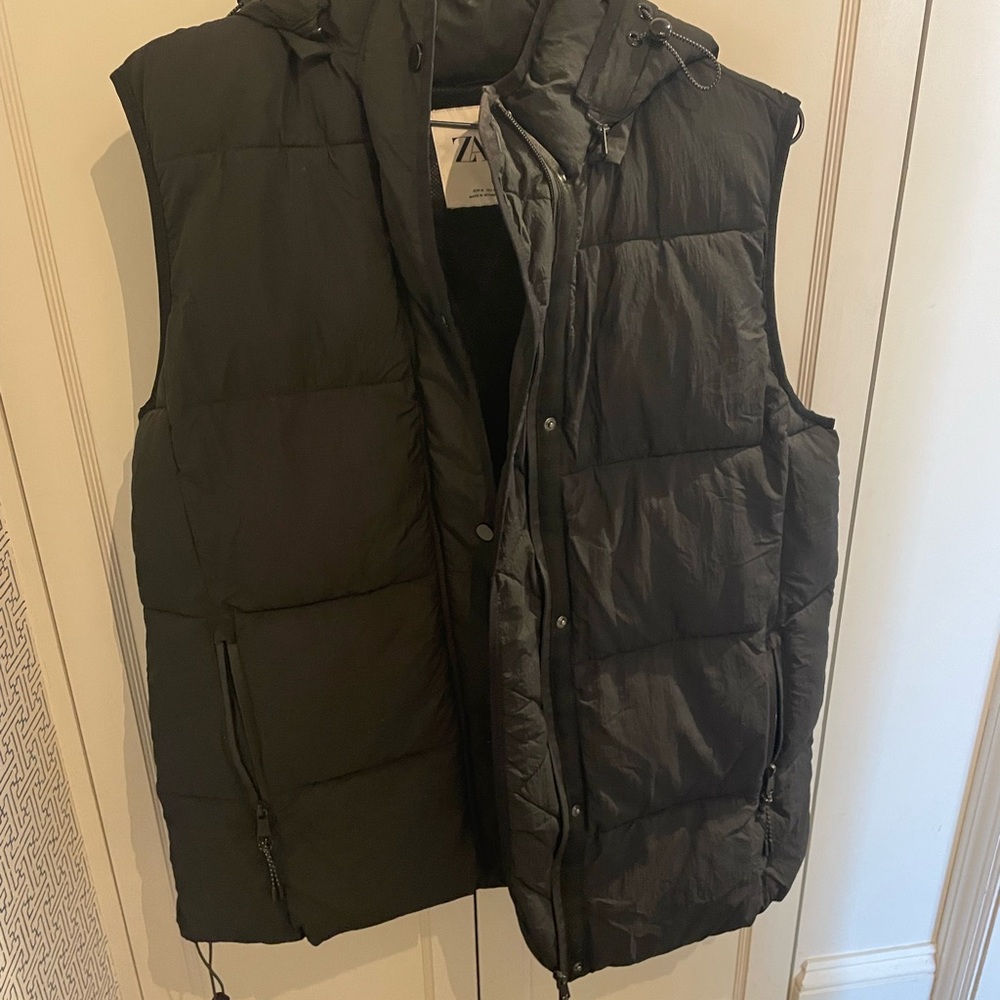 Zara oversized puffer vest